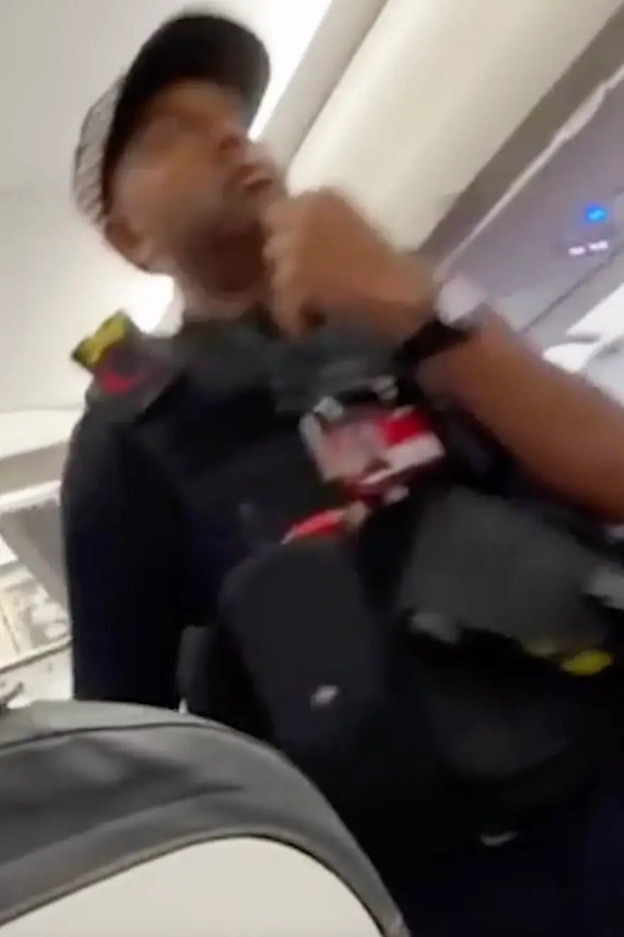 Police met the plane at Manchester Airport.