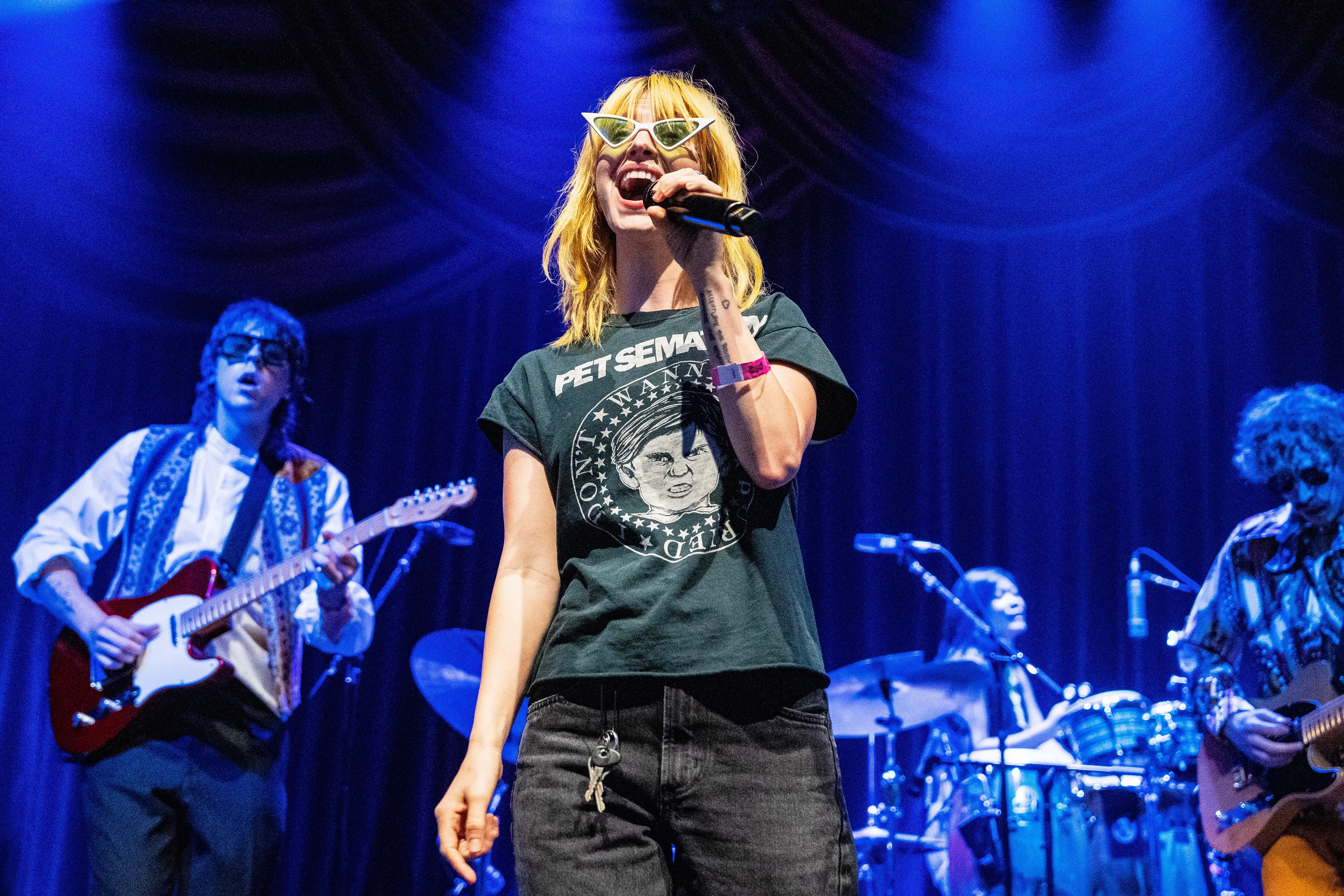 Hayley played the music of the five artists that dropped out of Sheeran's show (Erika Goldring/Getty Images)