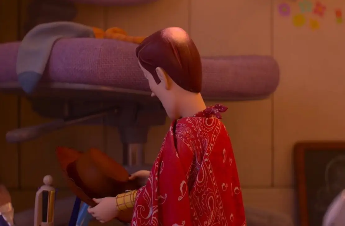 The paint on the back of Woody's head appears a little thin (Walt Disney Studios)