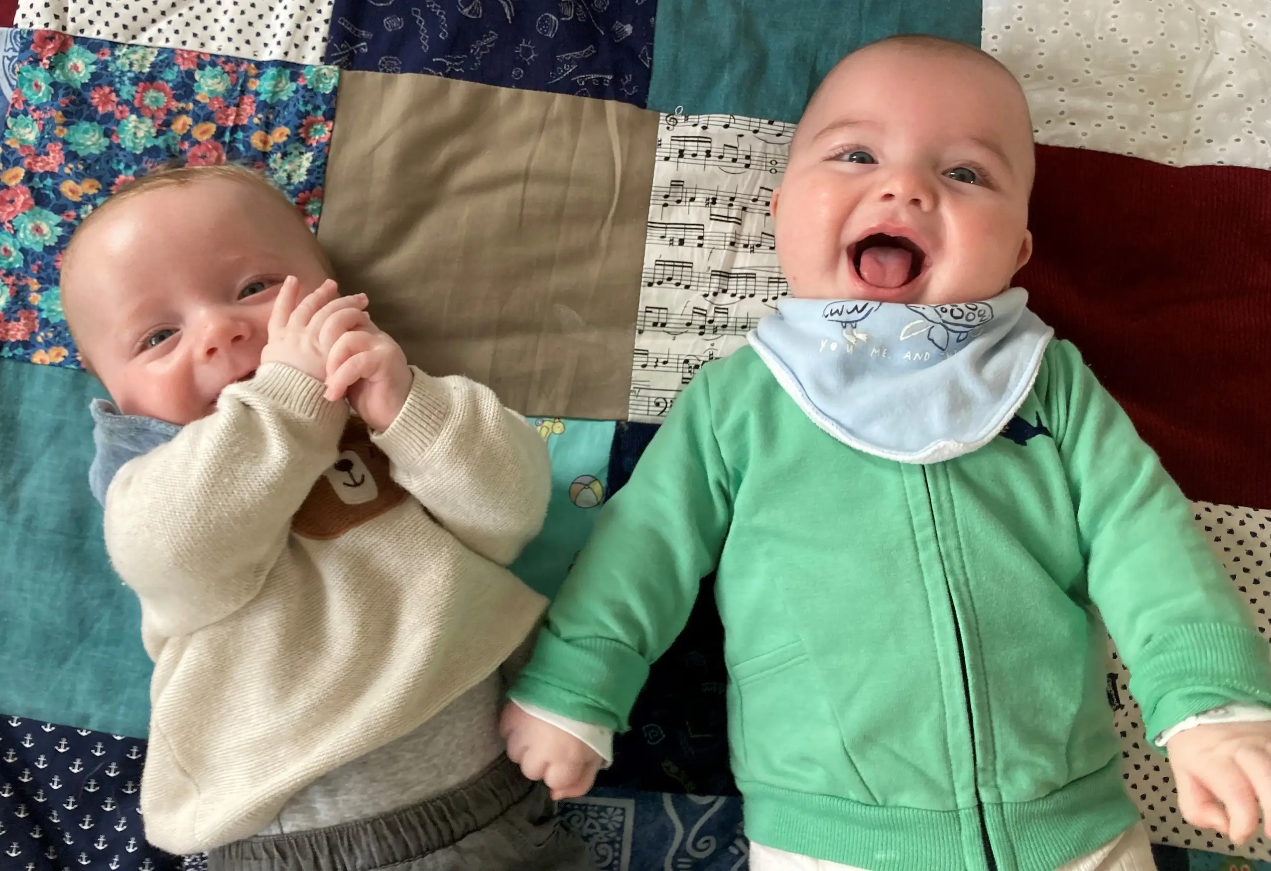 Twins Jamie and Lorenzo.