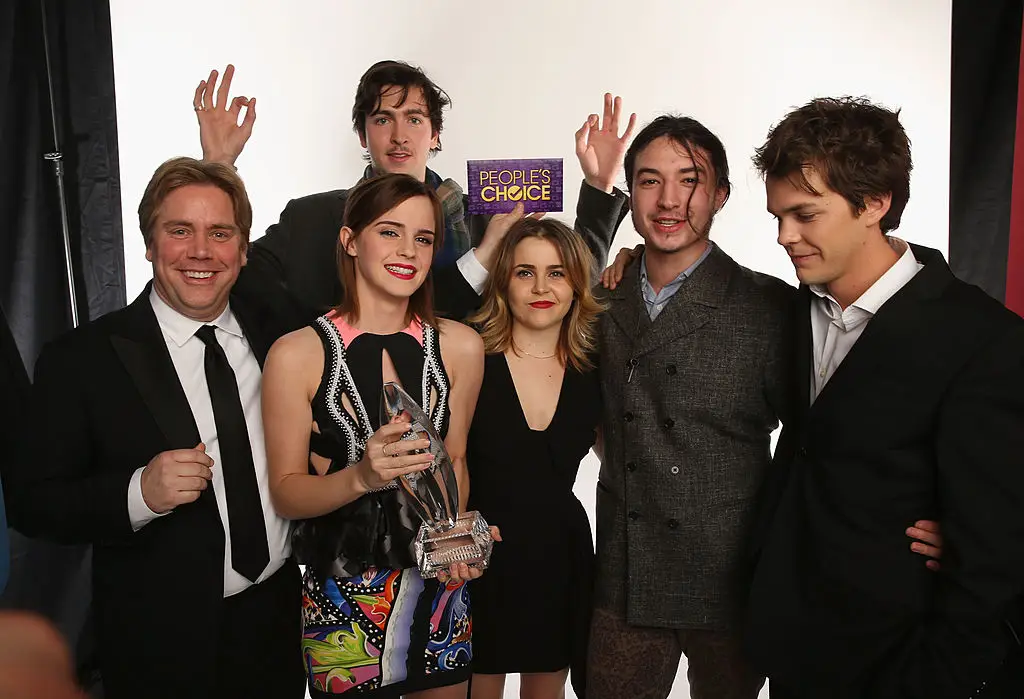 There were rumours Watson reportedly dated her The Perks of Being A Wallflower castmate, Johnny Simmons (Christopher Polk/Getty Images)