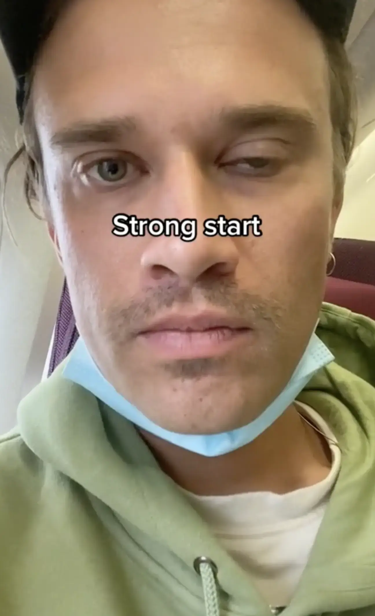 The baby seemed to cry the entire journey.