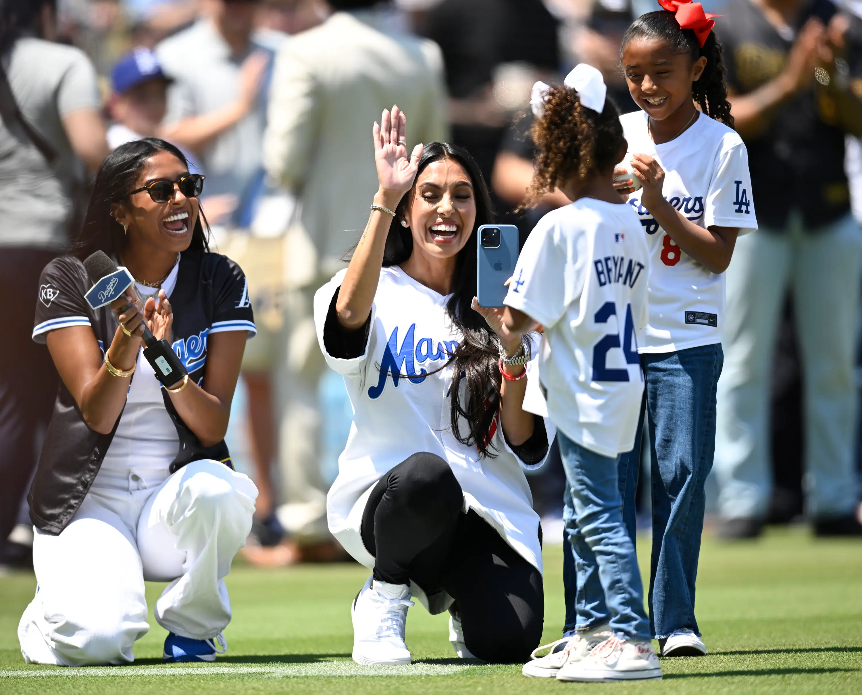 The family regularly attend Dodgers games together (John McCoy/Icon Sportswire via Getty Images)