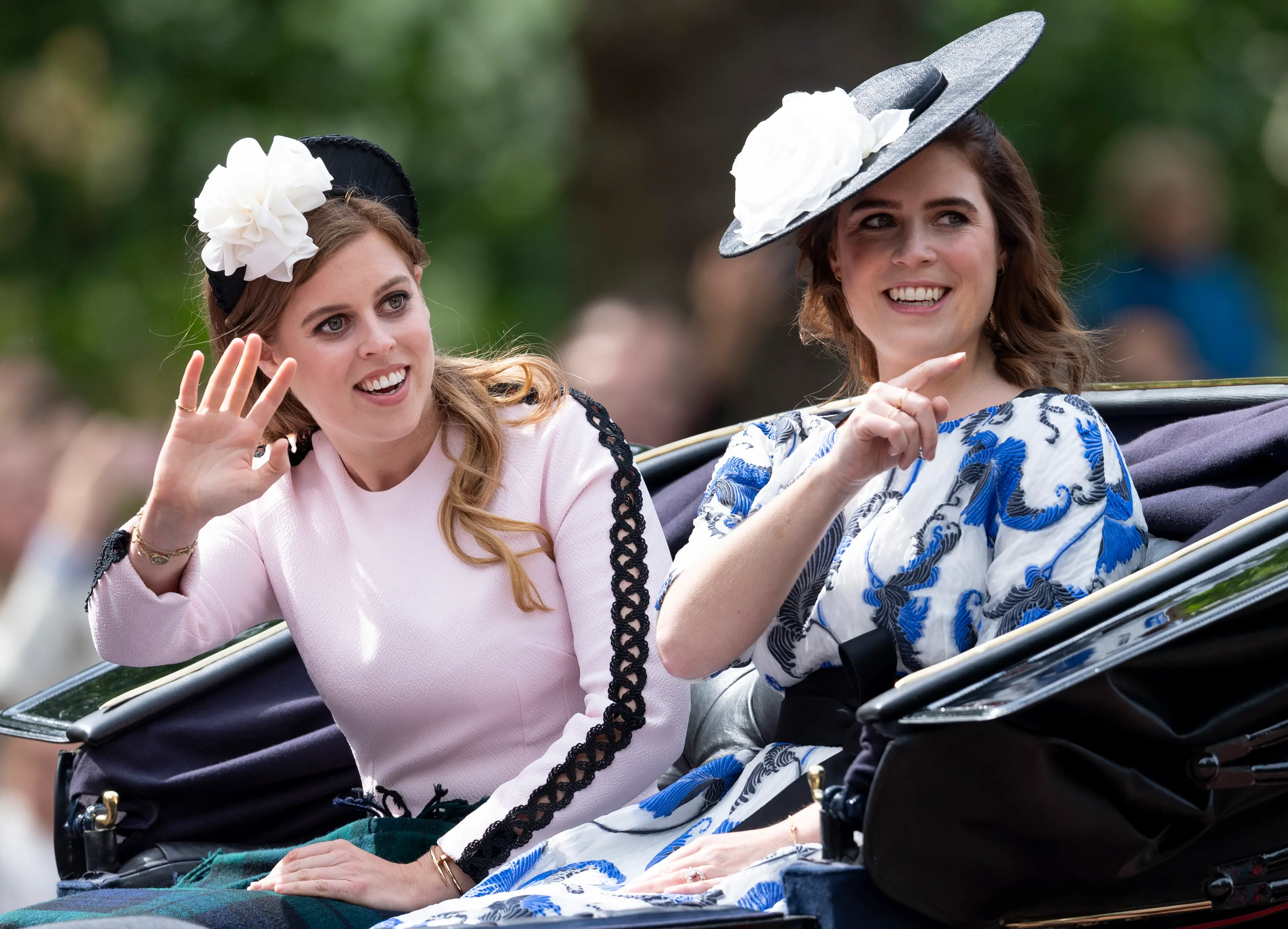 Beatrice and Eugenie sit respectively in 9th and 12th (Mark Cuthbert/UK Press via Getty Images)