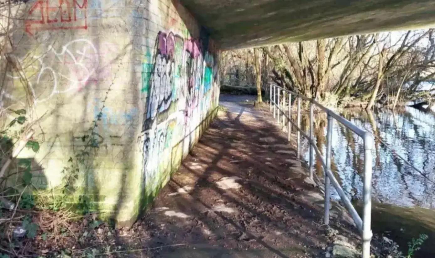 One of the attacks took place in an underpass beside the River Avon (CPS)