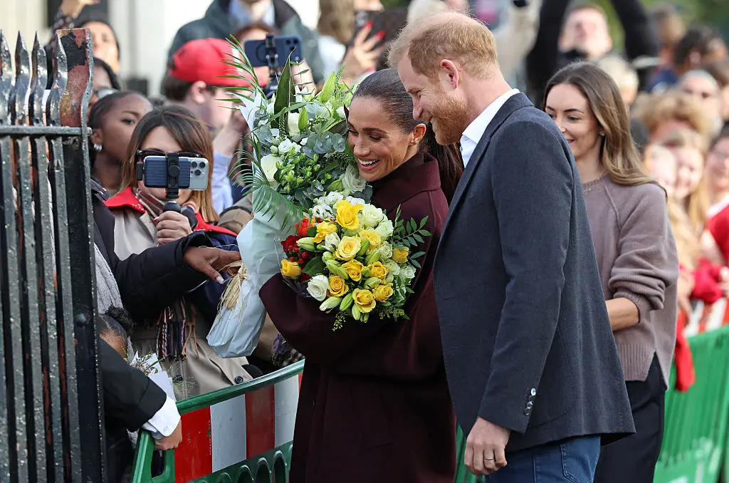 Meghan and Harry received a warm reception in Nottingham (Darren Staples / AFP via Getty Images)
