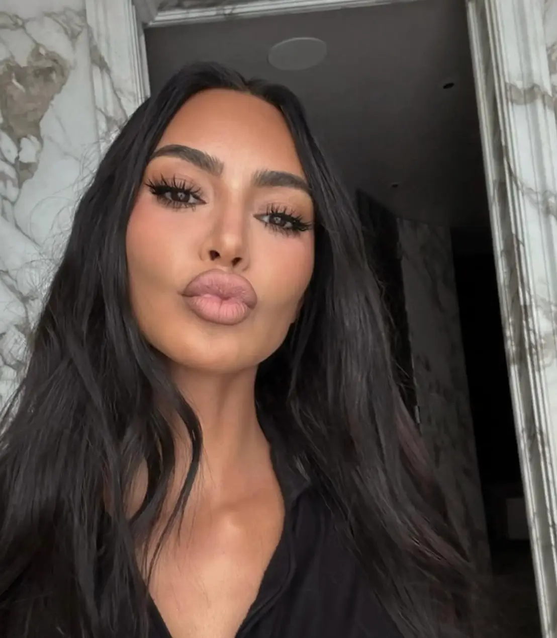 Kim Kardashian re-shared the post on New Year's Day (Instagram/@kimkardashian)