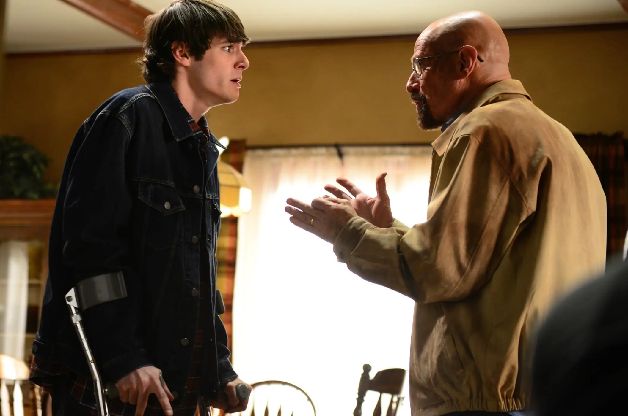 Mitte played Cranston's on-screen son (AMC)