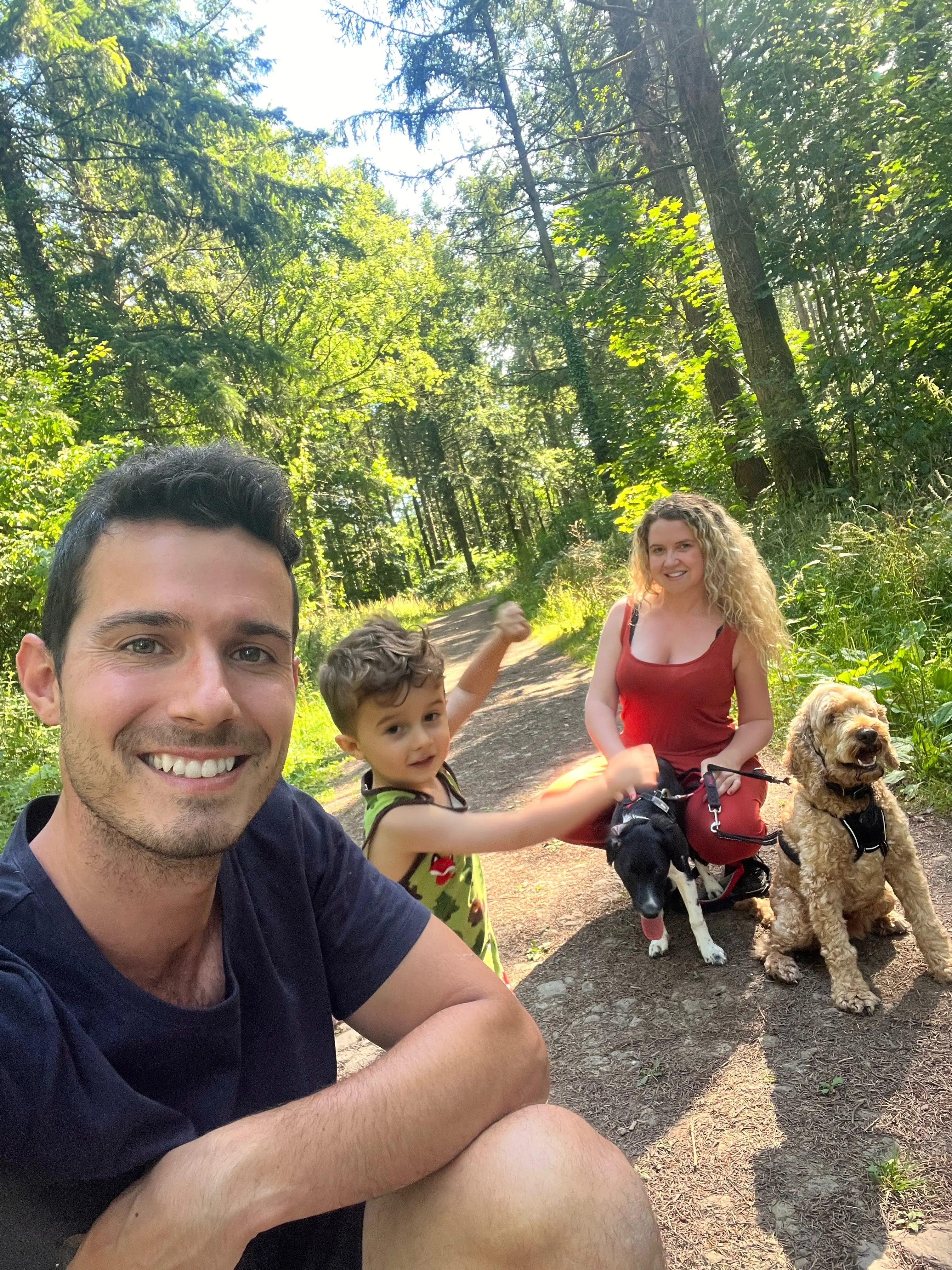 The family spent a month travelling.