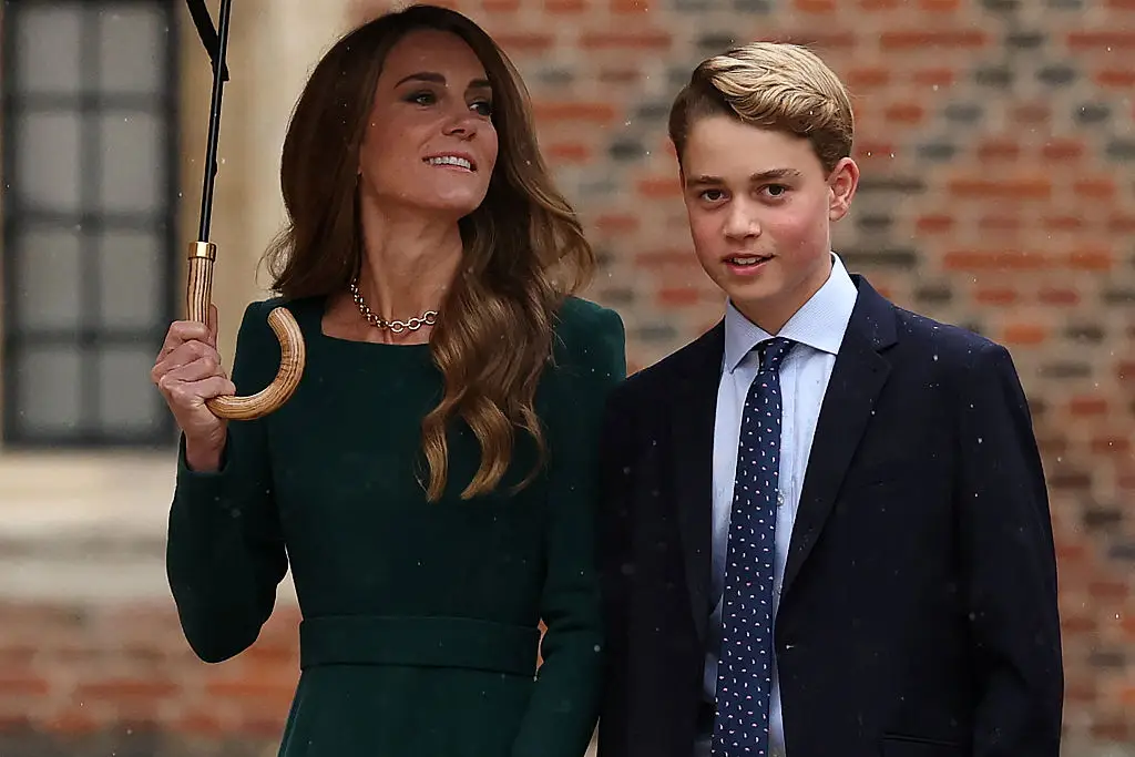 Royal fans couldn't get over how tall George has gotten (ADRIAN DENNIS/Getty Images)