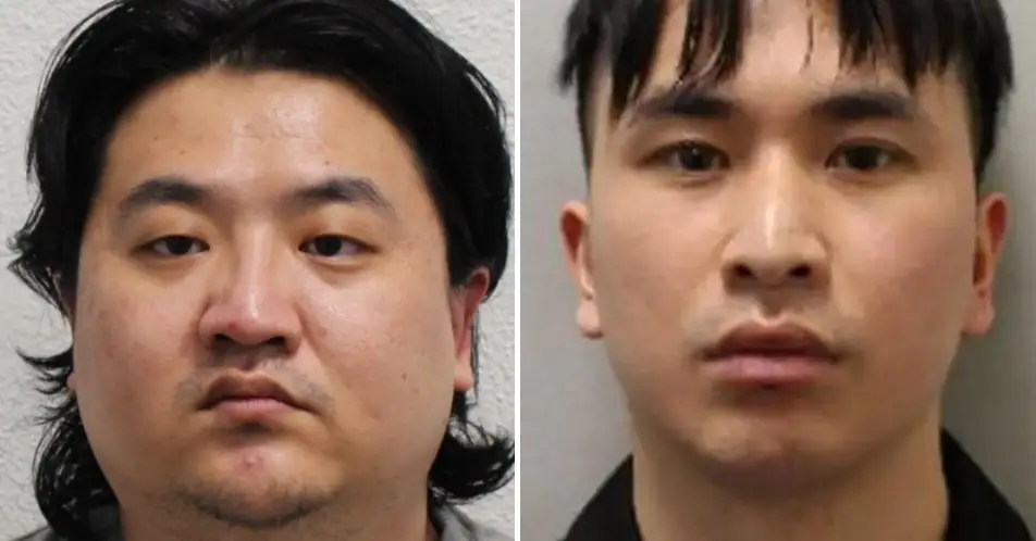 Zhenhao Zou (right) and Chao Xu (left) were jailed last year as part of separate Met investigations (Met Police)