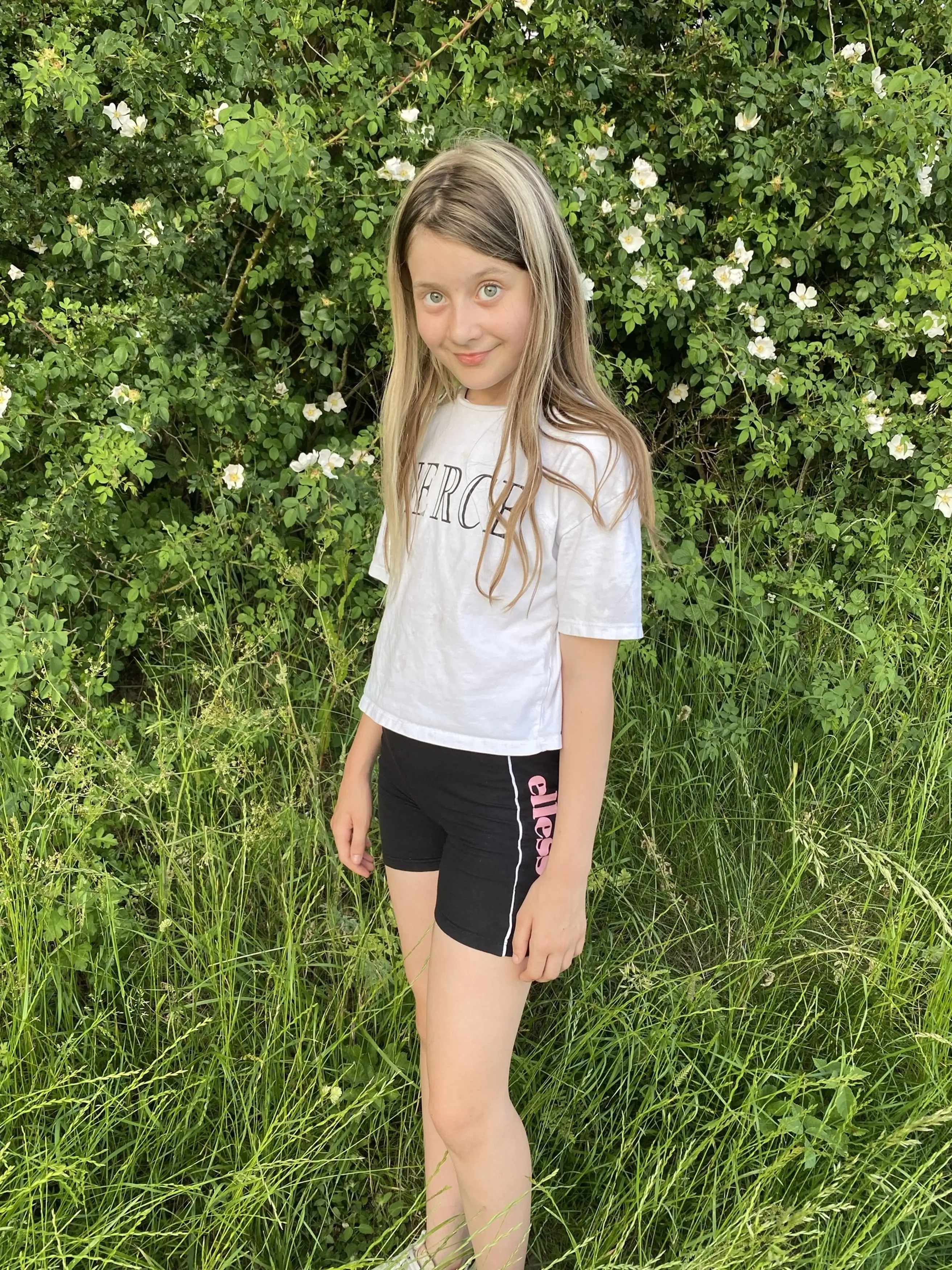 Bella switches it up depending on her outfit (