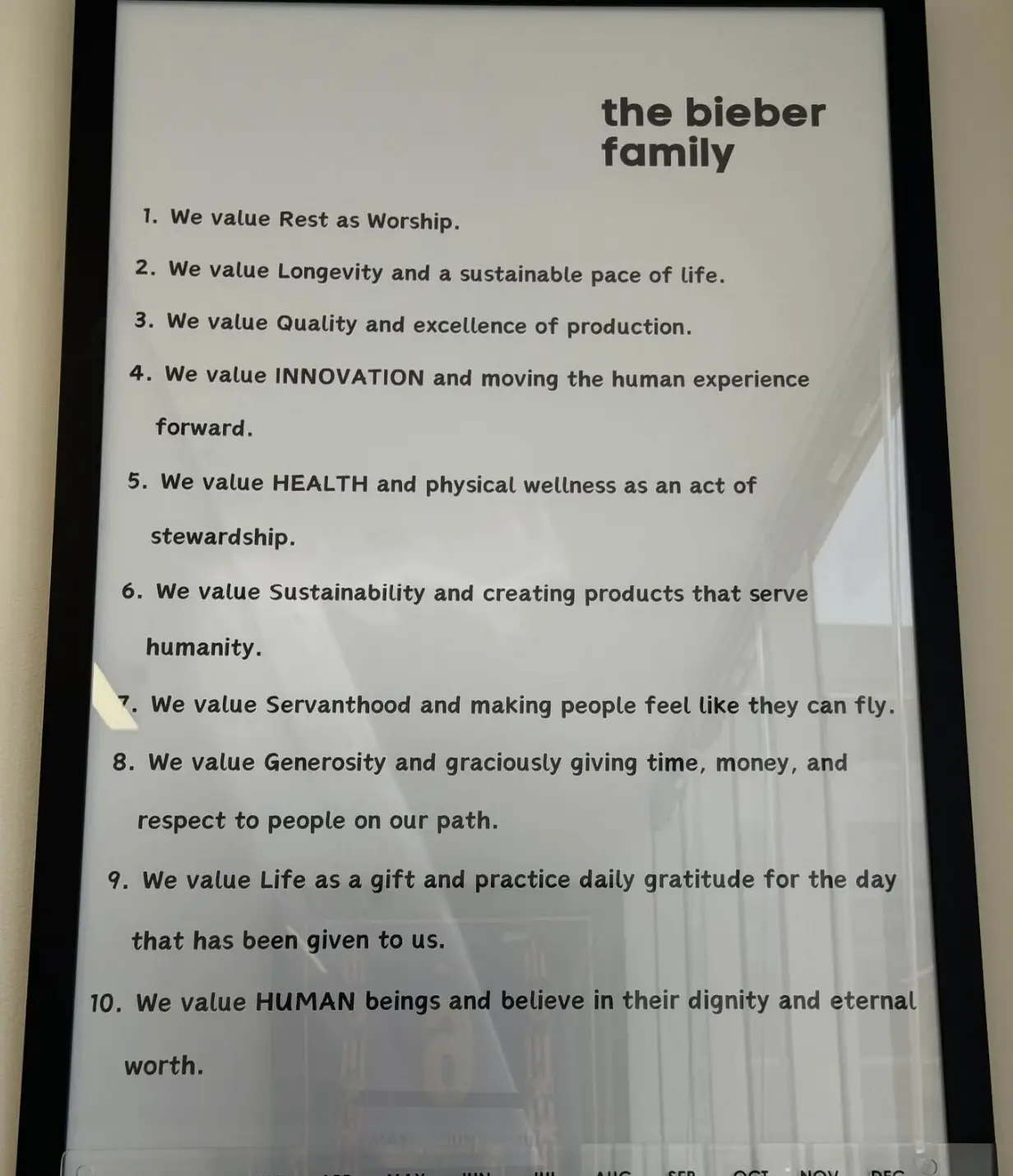 Justin Bieber shared the 'rules' to celebrate his seventh wedding anniversary with Hailey (instagram/@lilbieber)