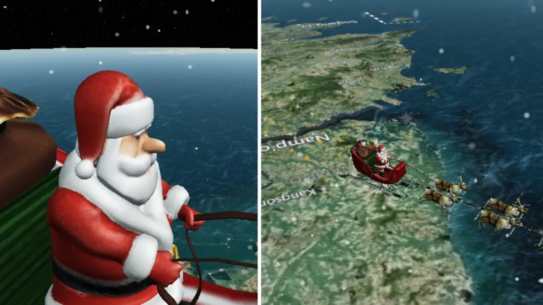 Santa is officially on his way around the world and here’s how you can track where he is