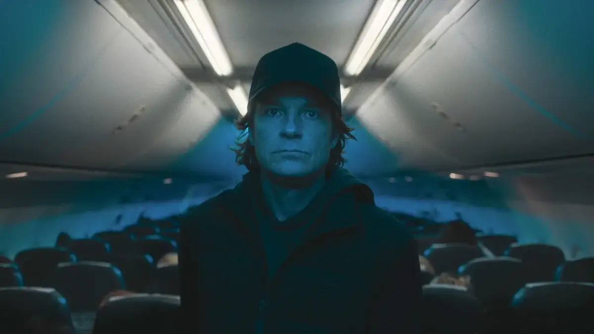 Bateman blackmails the main character in the film (Netflix)