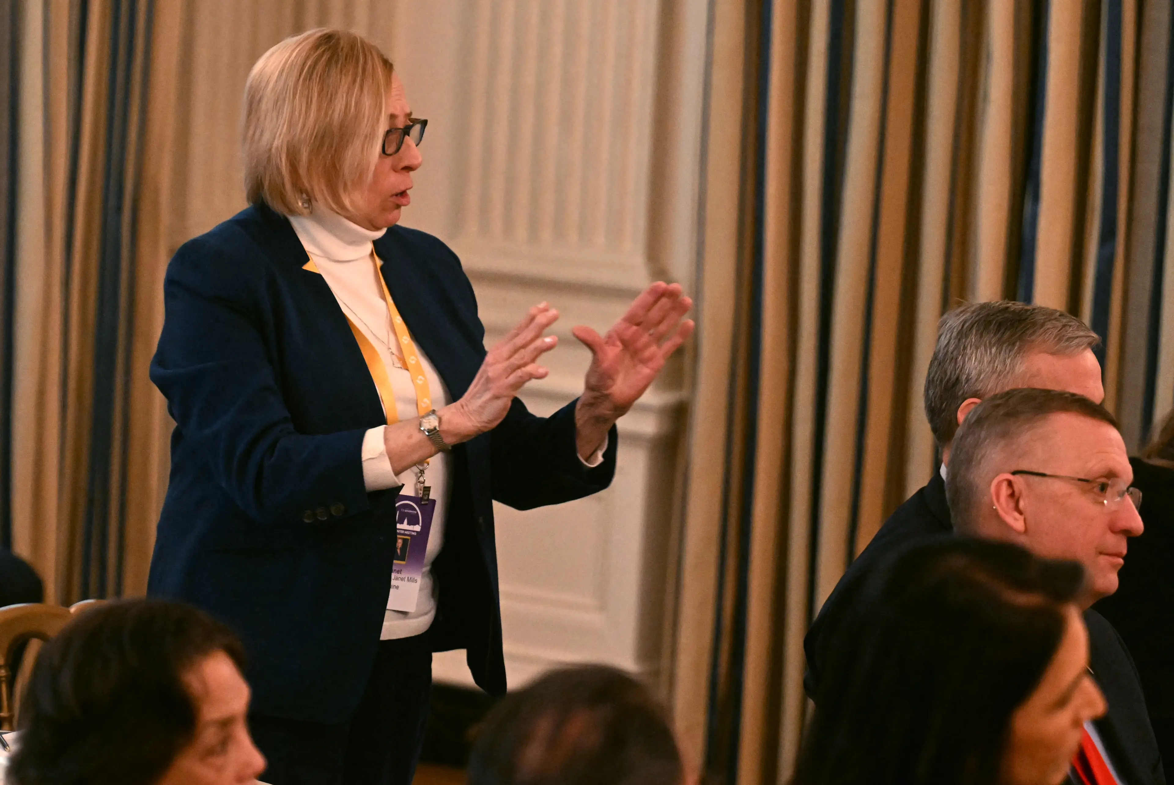 The Governor confronted the President at the summit (JIM WATSON/AFP via Getty Images)