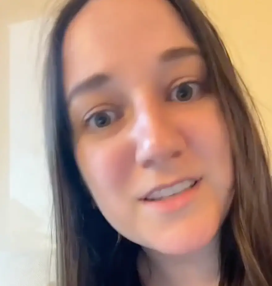 The TikToker didn't know how to react to the child.