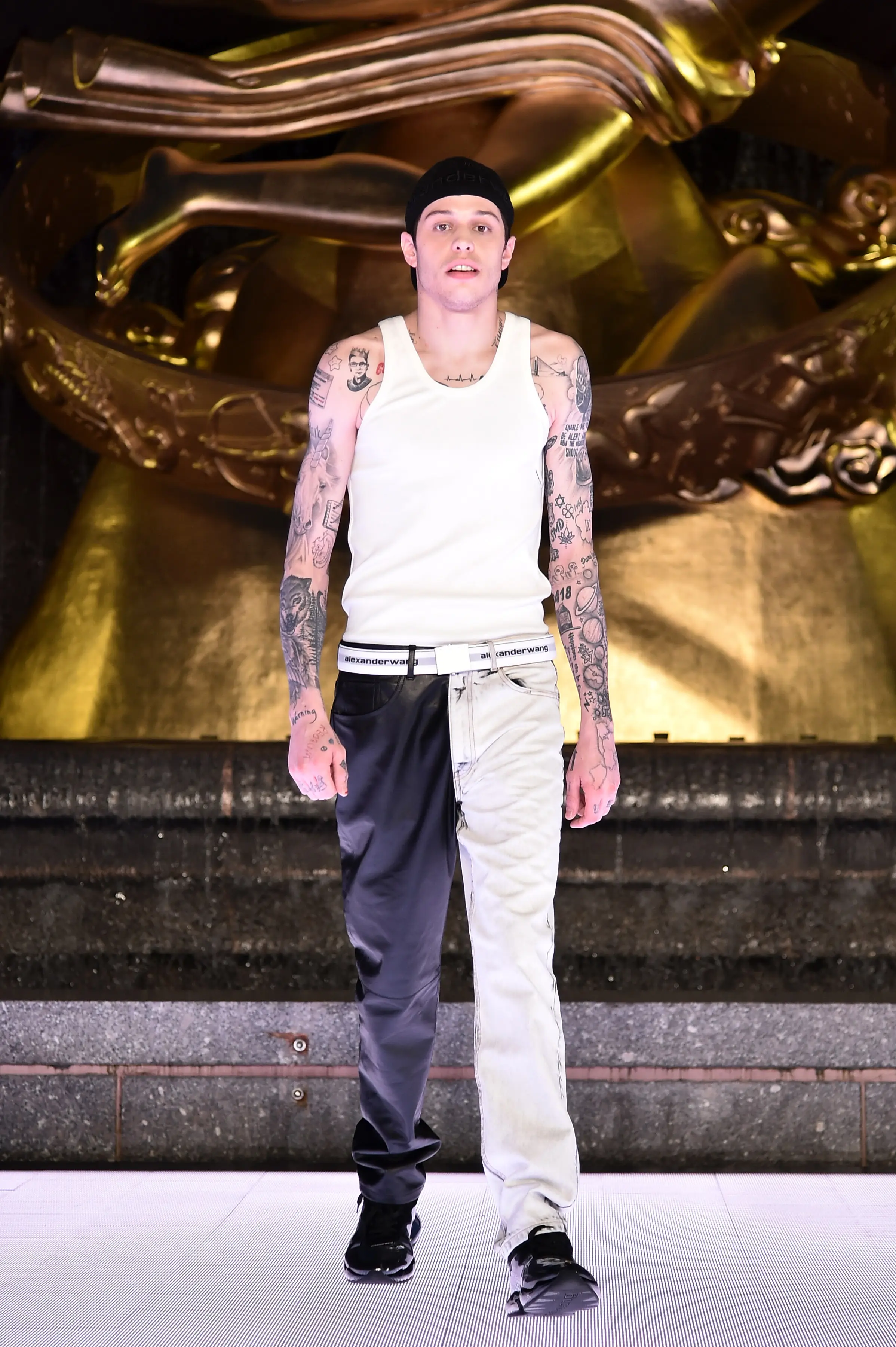 Pete Davidson had many tattoos before embarking on an arduous removal process (Steven Ferdman/WireImage)