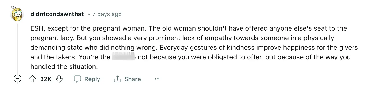 Fellow Reddit users rushed in to slam the young man for his 'spiteful' behaviour.