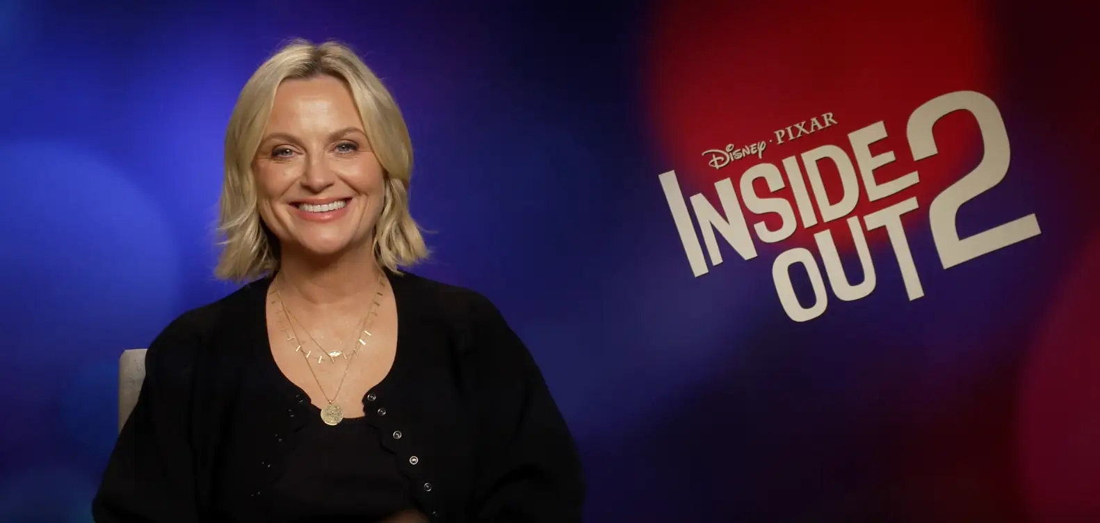 Amy Poehler, who voices Joy, opened up to Tyla about her character. (Disney)