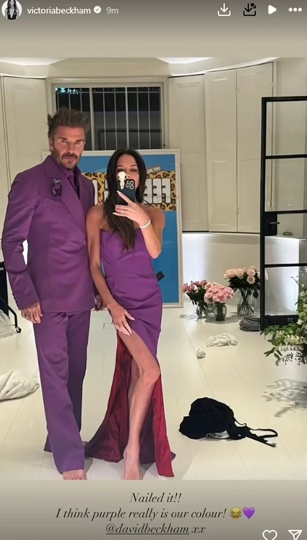 People loved the iconic move. (Instagram/@victoriabeckham)