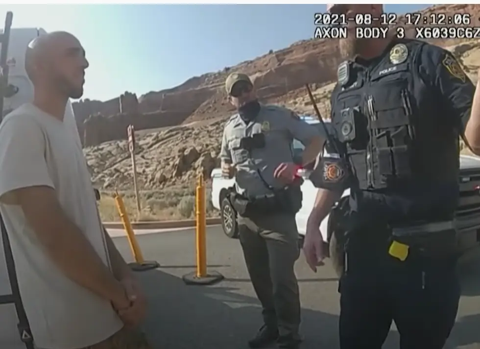 Gabby and Brian were apprehended by police just days before he killed her (Law&Crime Network/Utah Police)