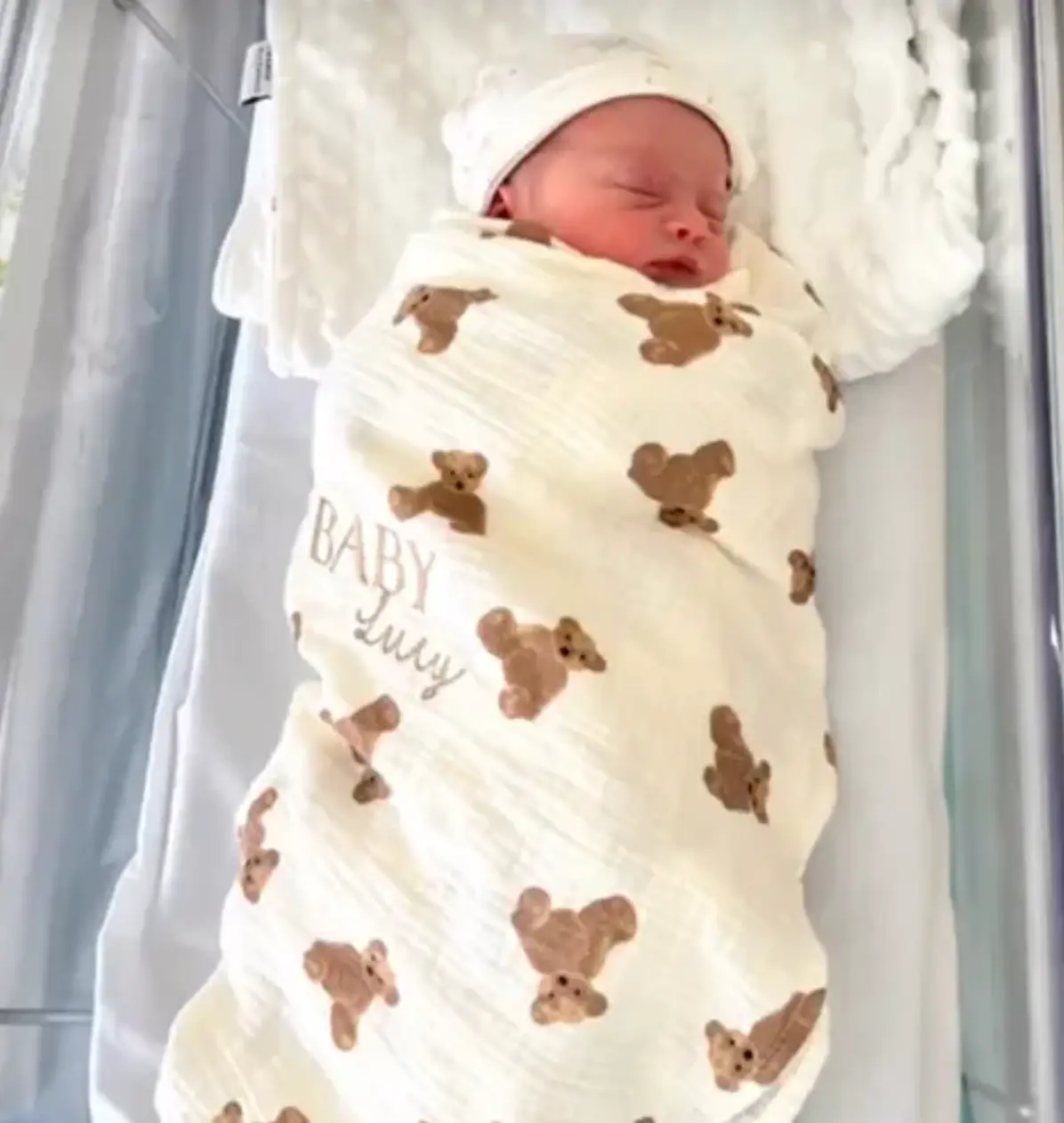 Anderson gave birth last week.