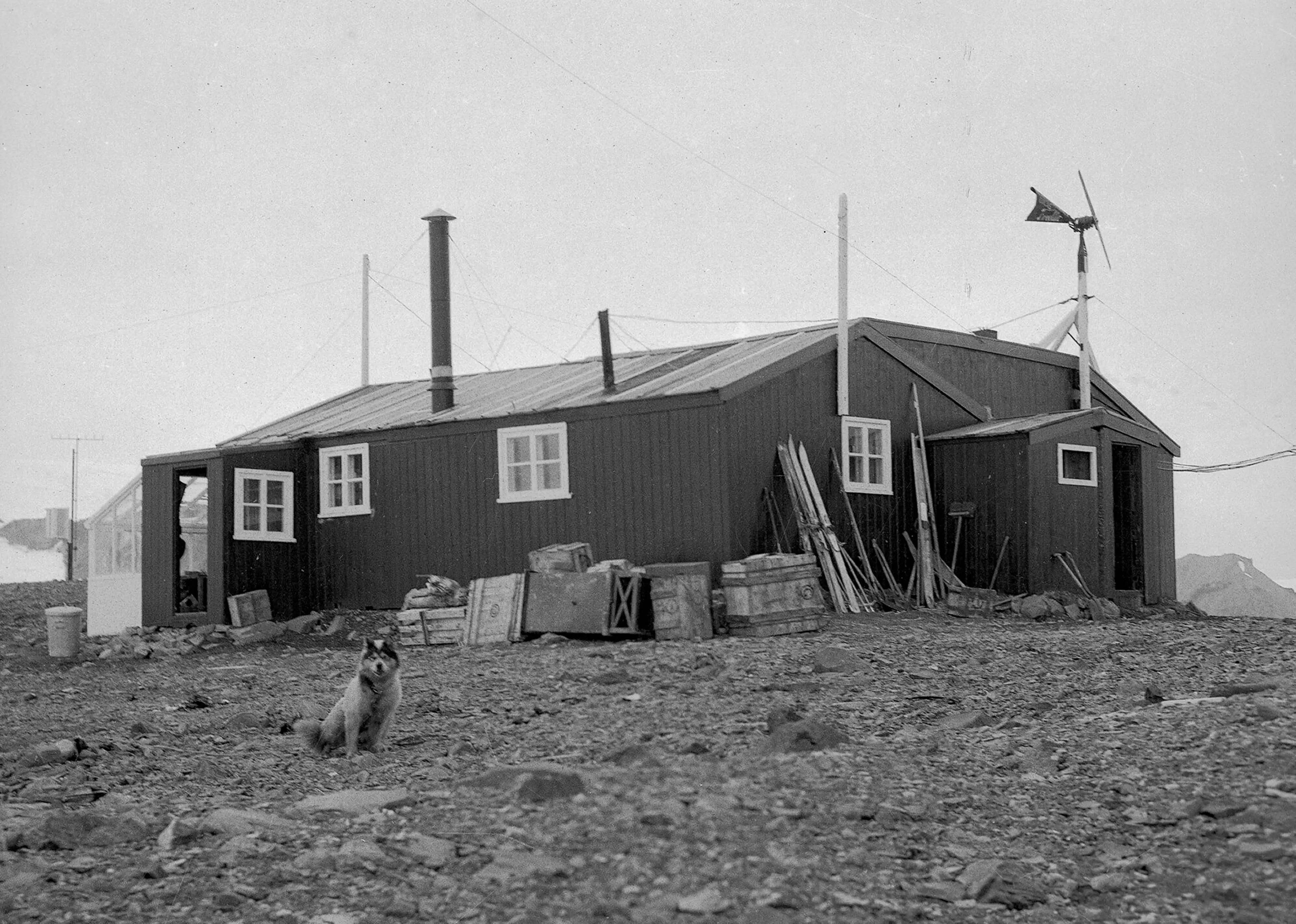 The Admiralty Bay Base on King George Island in 1951 where Tink was working (British Antarctic Survey/PA Wire)
