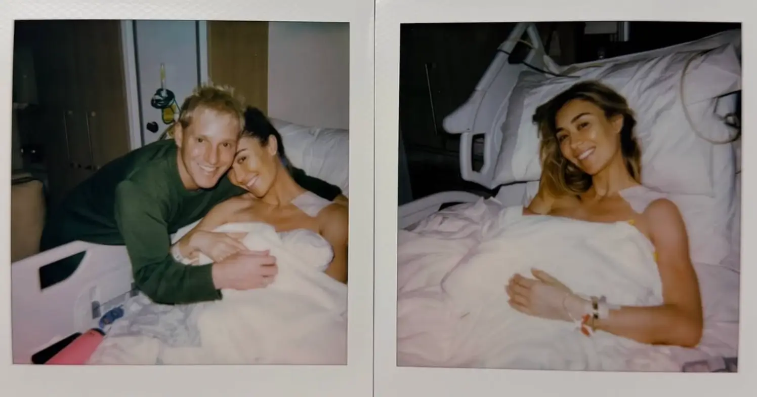 The couple announced their son's arrival earlier this month (Instagram/@jamielaing/@sophiehabboo)