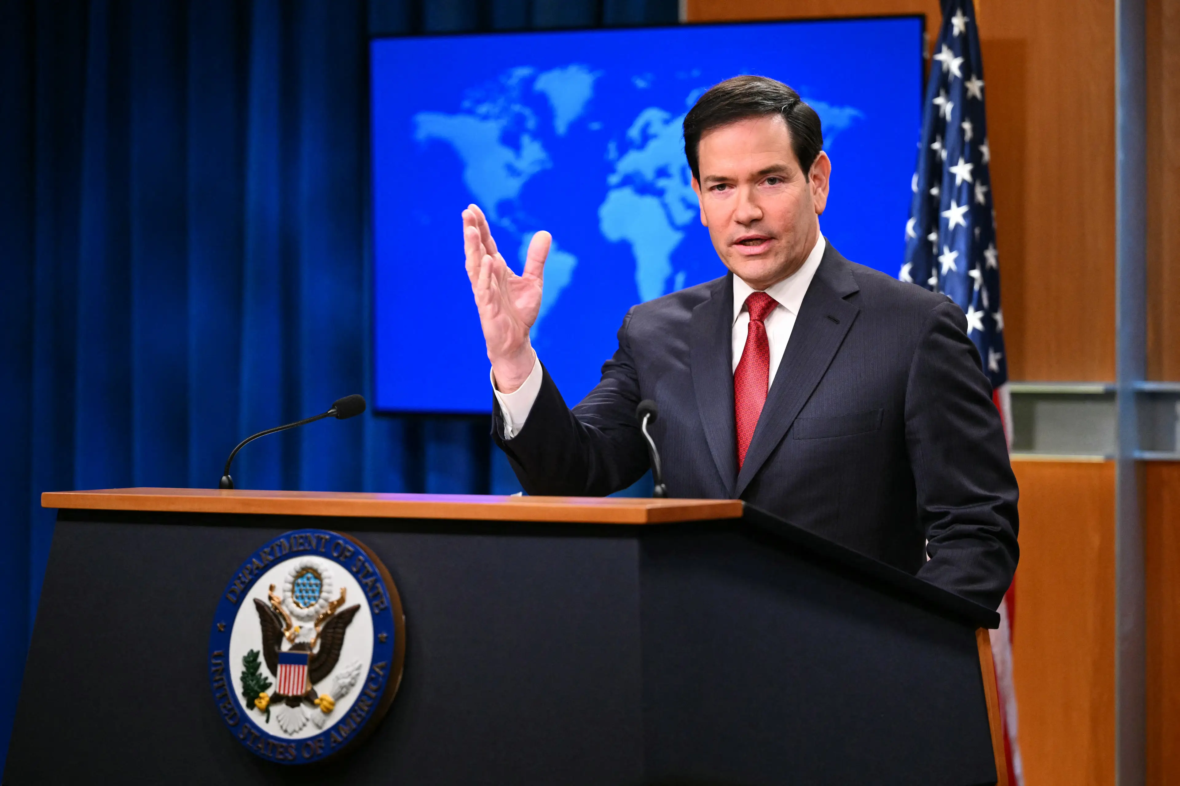 Rubio announced the ban (Mandel NGAN / AFP via Getty Images)