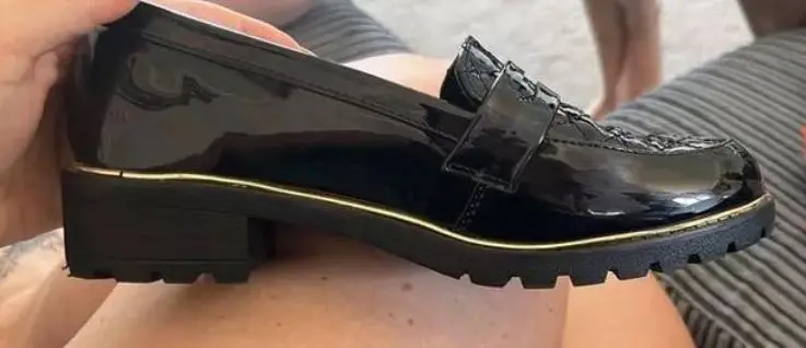 One parent had to 'replace' their child's school shoes because of the 'gold trim'.