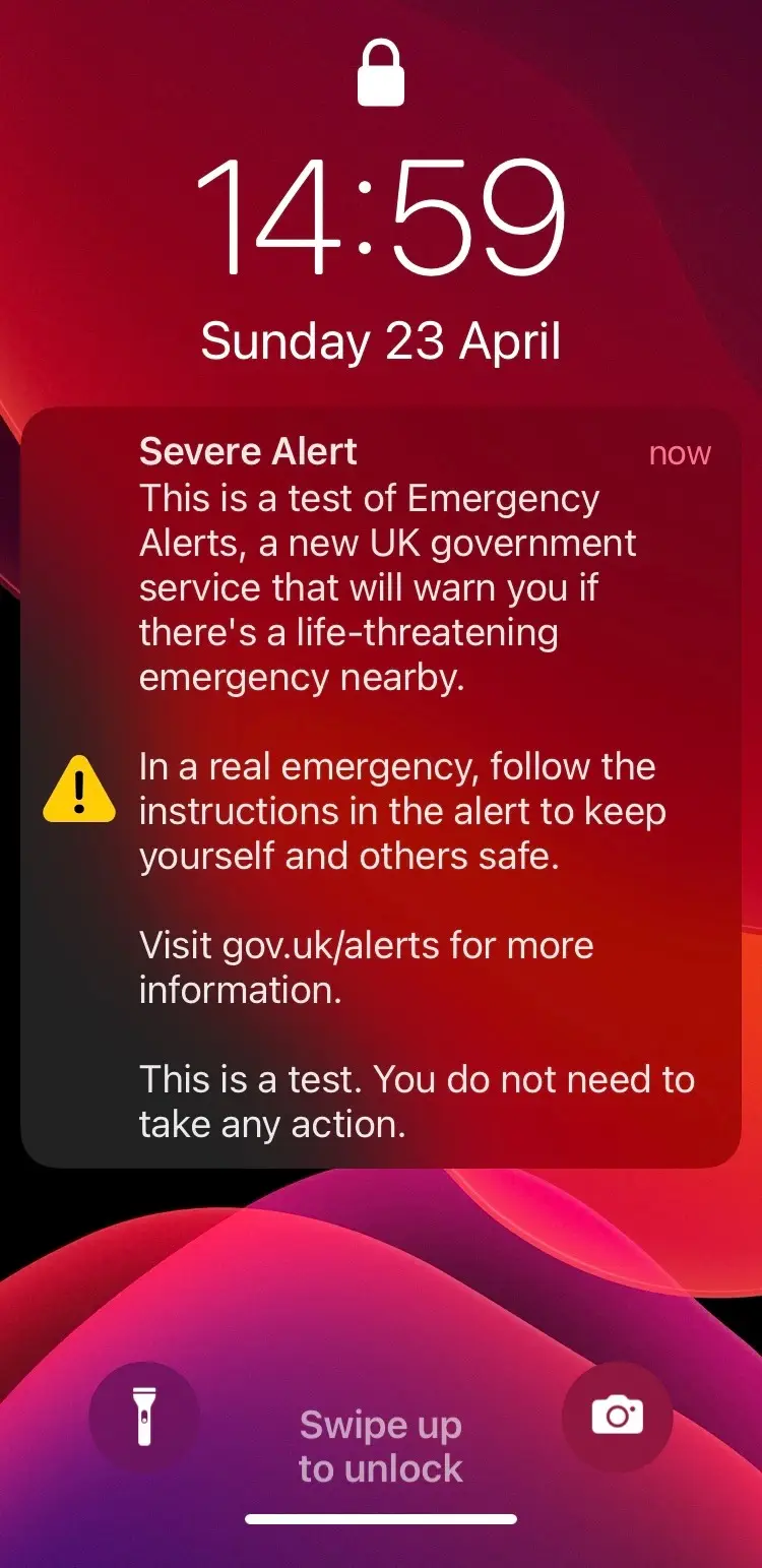 Some considered themselves 'unlucky' as they didn't receive the alarm on their phones.
