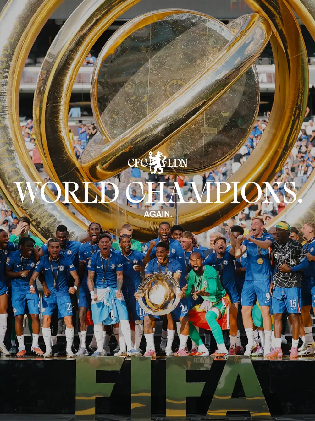 Chelsea have seemingly shared what they really think of Donald Trump joining in their trophy celebrations (Instagram/chelseafc)