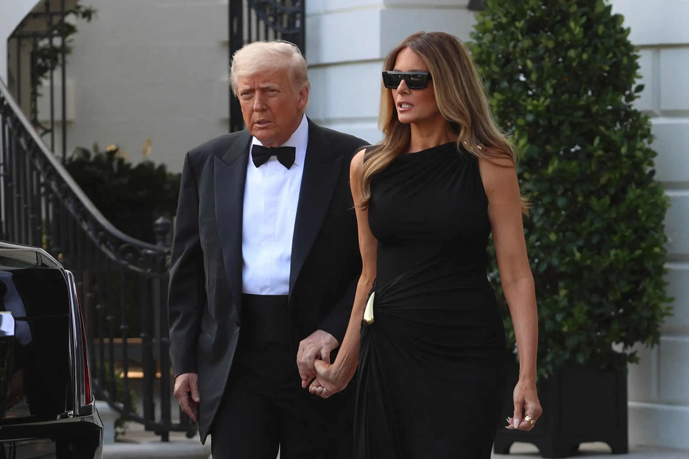 A similar theory has also been applied to Melania and Donald Trump (ALEX WROBLEWSKI/AFP via Getty Images)