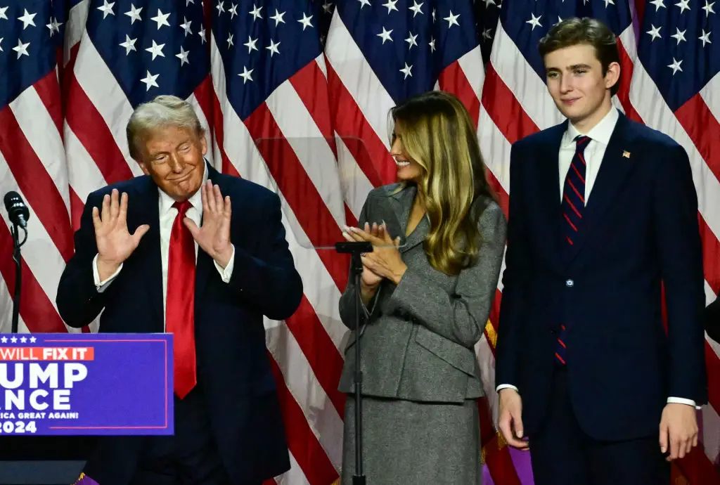 Barron has been thrust into the spotlight even more now his father is US president. (JIM WATSON/AFP via Getty Images)