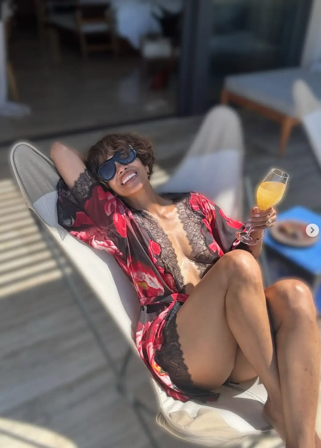 Berry claimed in the caption she doesn't 'give a f*ck' (Instagram/@halleberry)