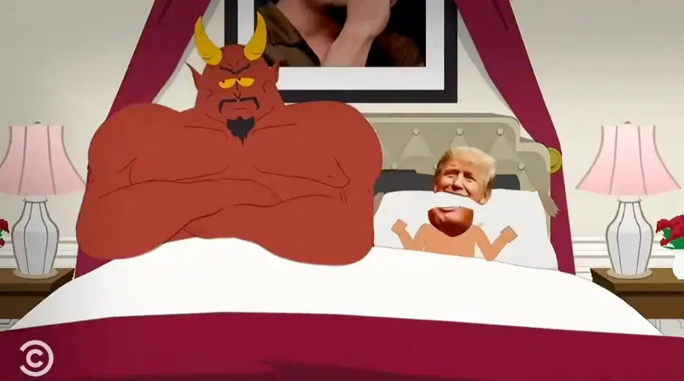 Trump previously took centre stage in the cartoon (Comedy Central)