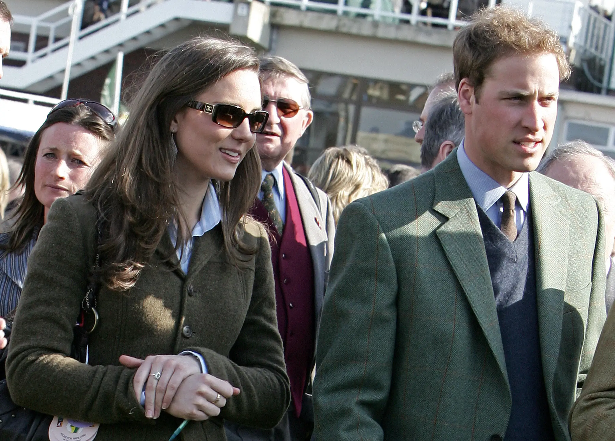 Kate and William at Cheltenham Race Festival in 2007 (CARL DE SOUZA/AFP via Getty Images)