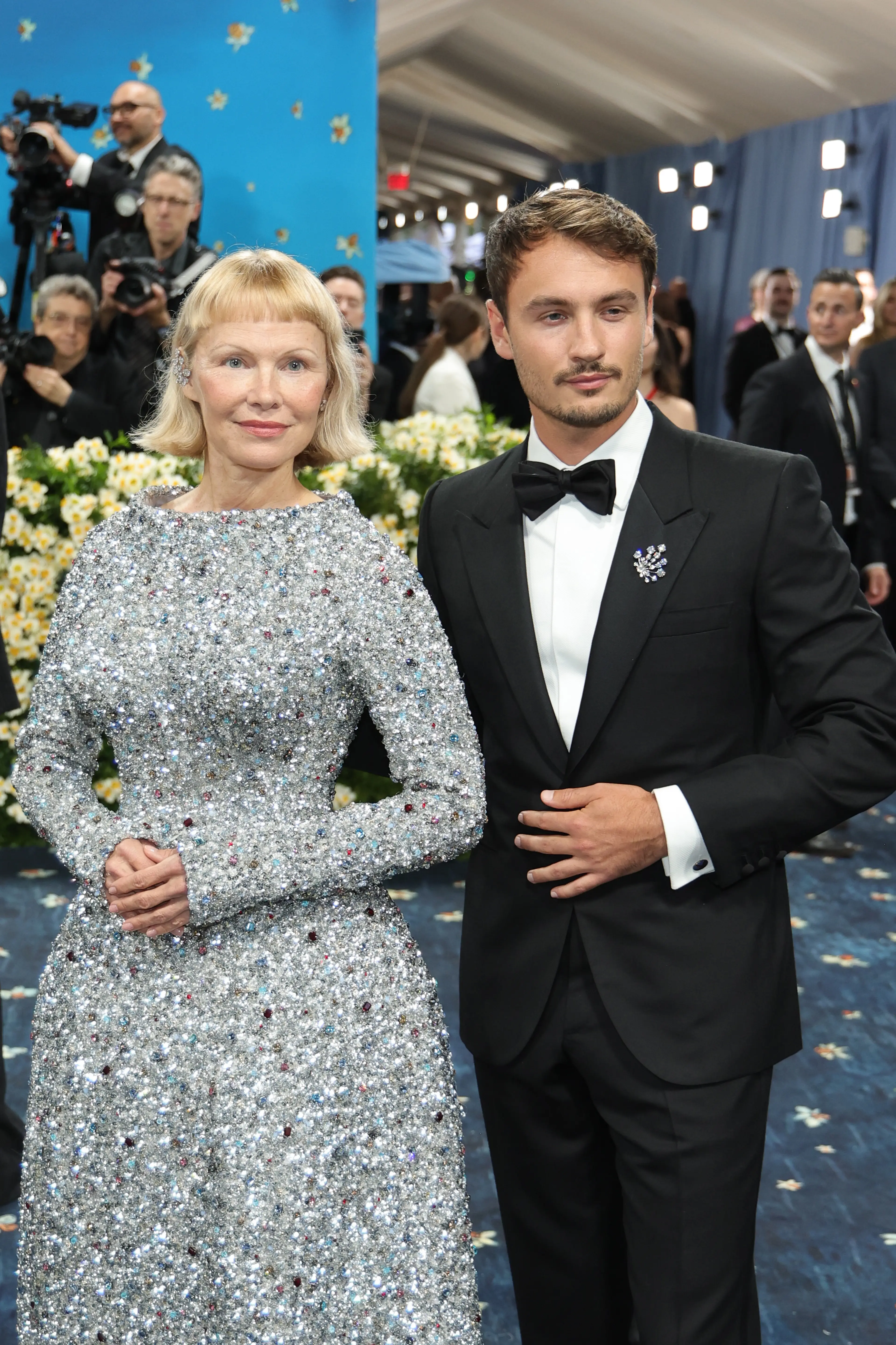 Anderson appeared on the red carpet with her son earlier this week (Savion Washington/Getty Images)