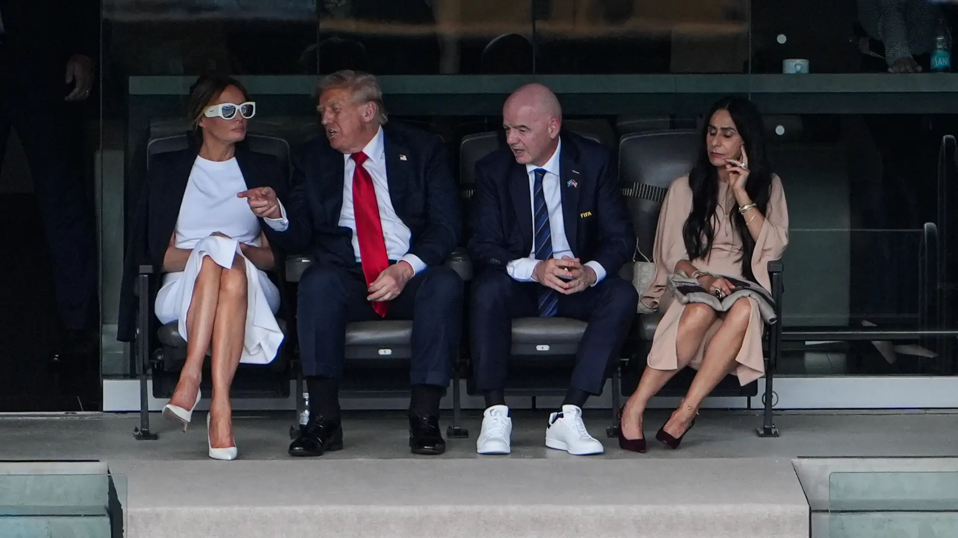 Lip reader reveals Donald Trump’s elated question to Melania during surprising football appearance
