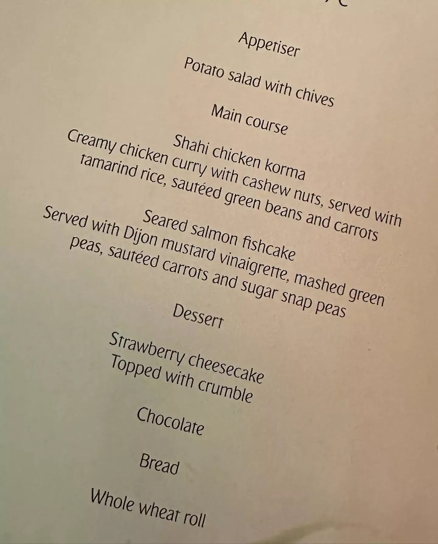 Fowler said he was told the chicken curry didn't contain any nuts. (Instagram/@_jackfowler_)