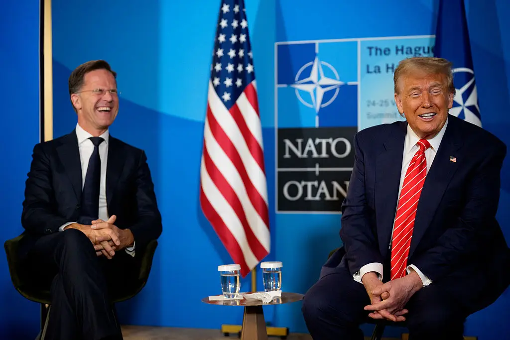 The American president has responded to being called 'daddy' by NATO boss Mark Rutte (Andrew Harnik/Getty Images)