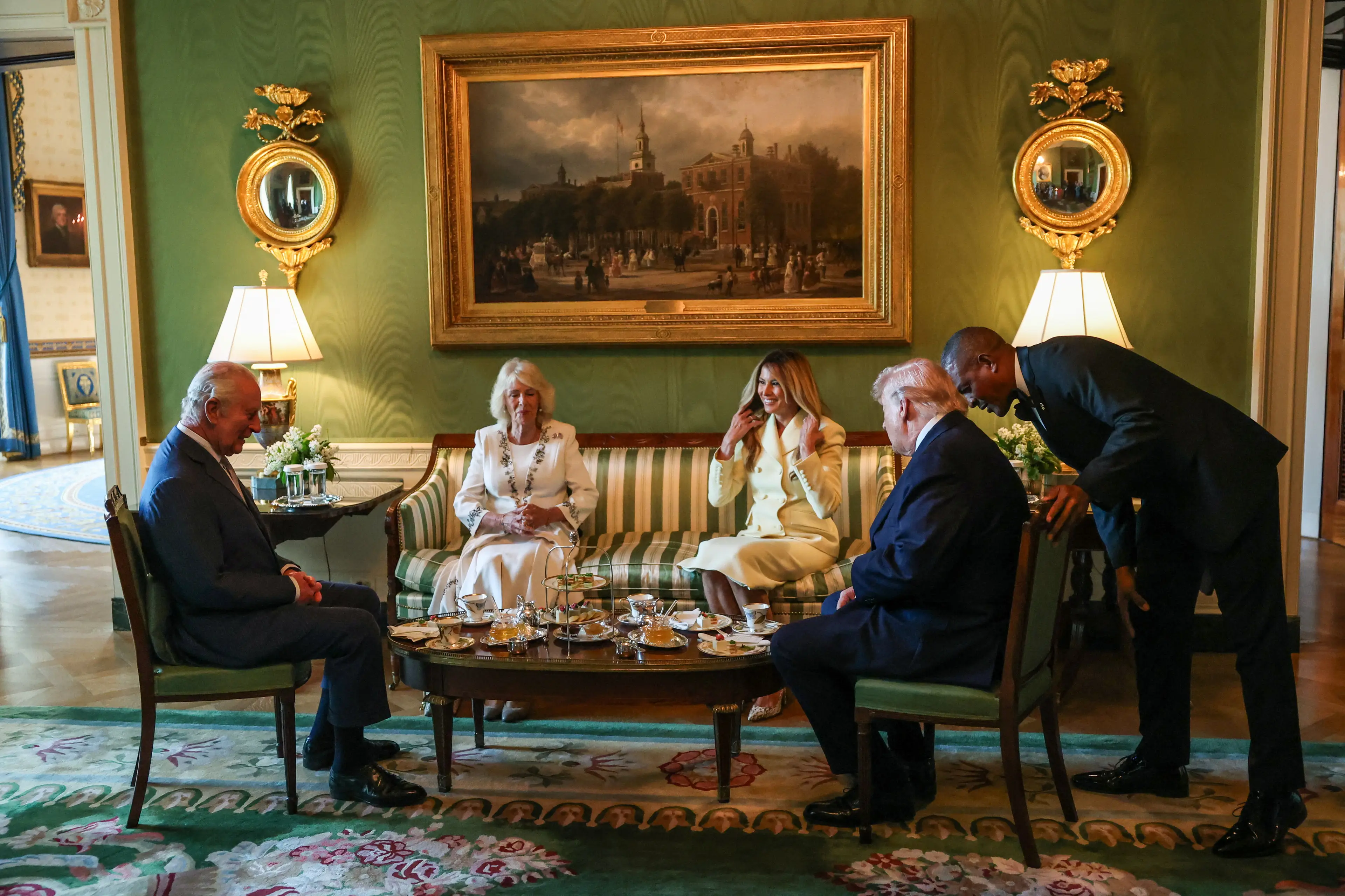 Thousands of sandwiches were prepared for more than 600 guests (Suzanne Plunkett - Pool via Samir Hussein/WireImage)