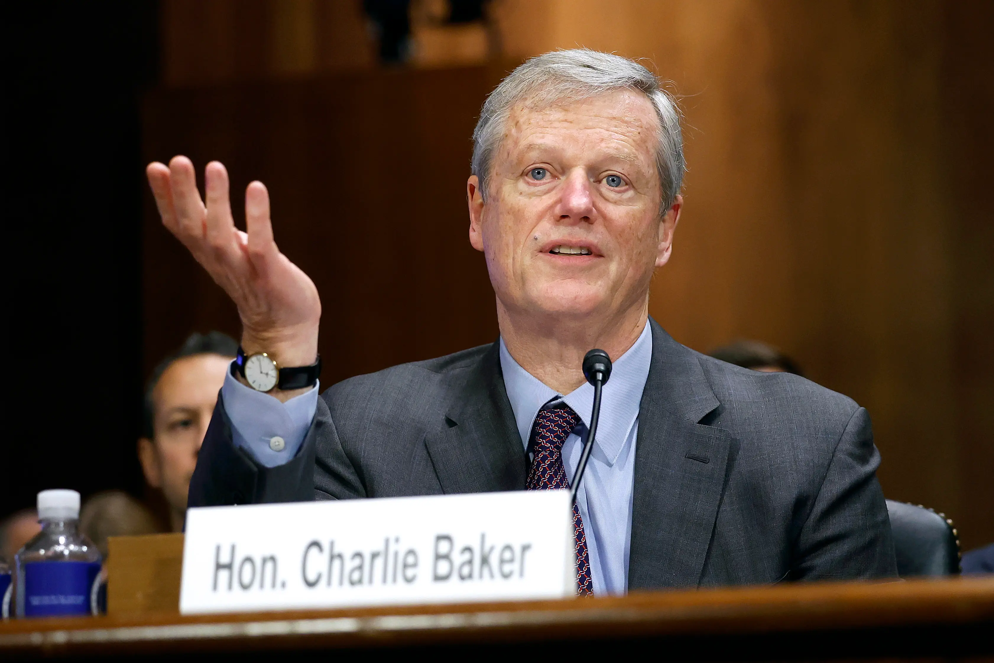 NCAA president Charlie Baker has issued a statement (Kevin Dietsch/Getty Images)