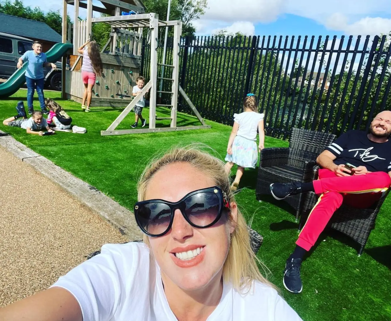 The couple also have a seventh child on the way. Instagram/@parisfury1