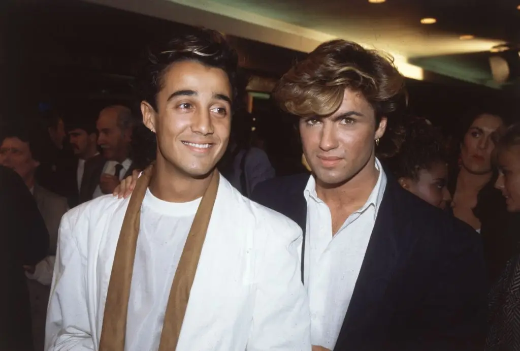 Andrew Ridgeley and George Michael during their Wham! days (Hulton Archive/Getty Images)