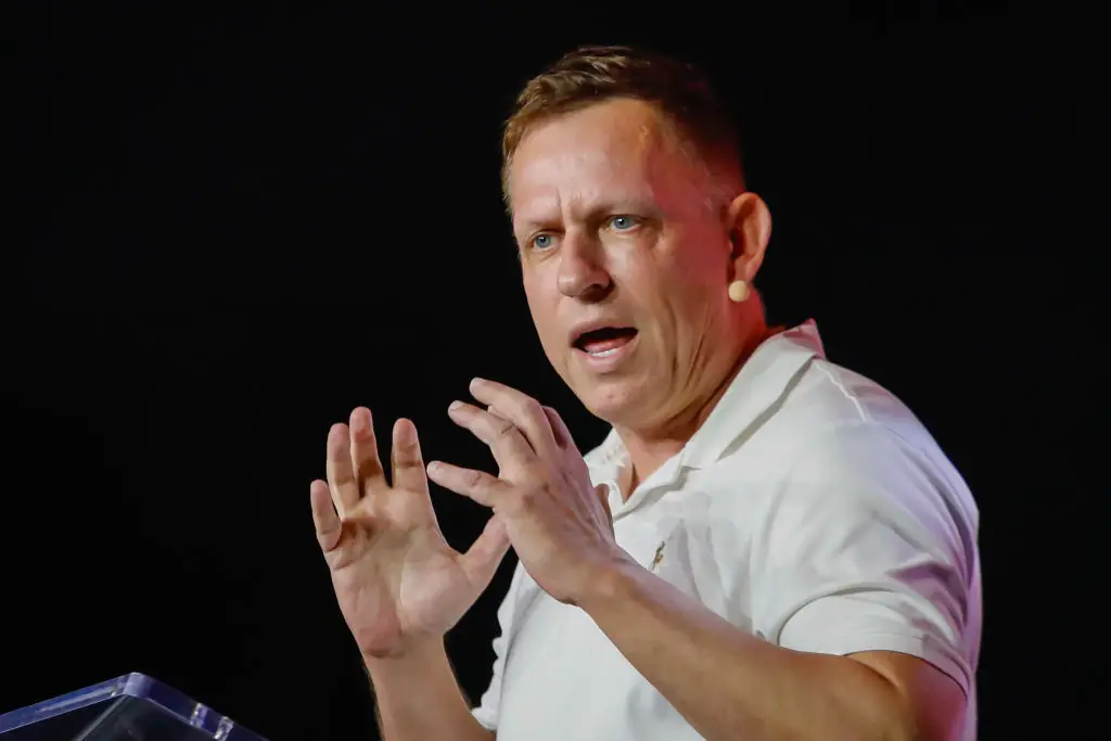 Billionaire Peter Thiel publicly announced new office locations on New Year's Eve (Bloomberg/Getty Images)