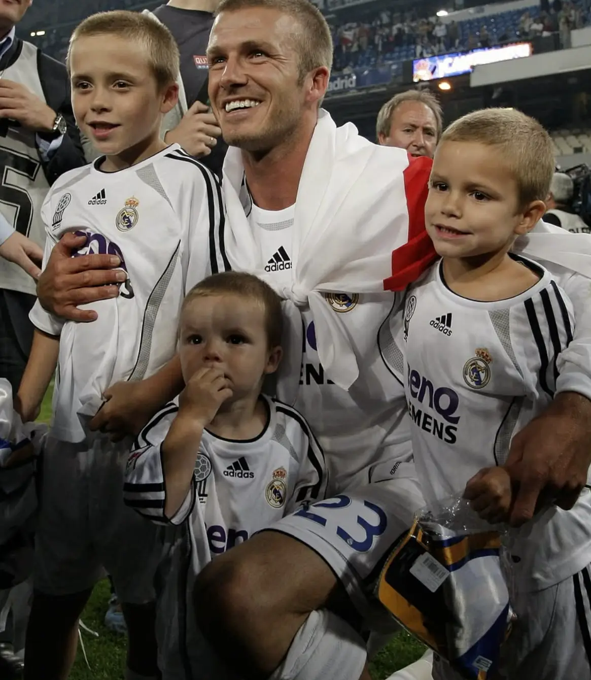 David shared cute throwback photos with his children (Instagram/@davidbeckham)