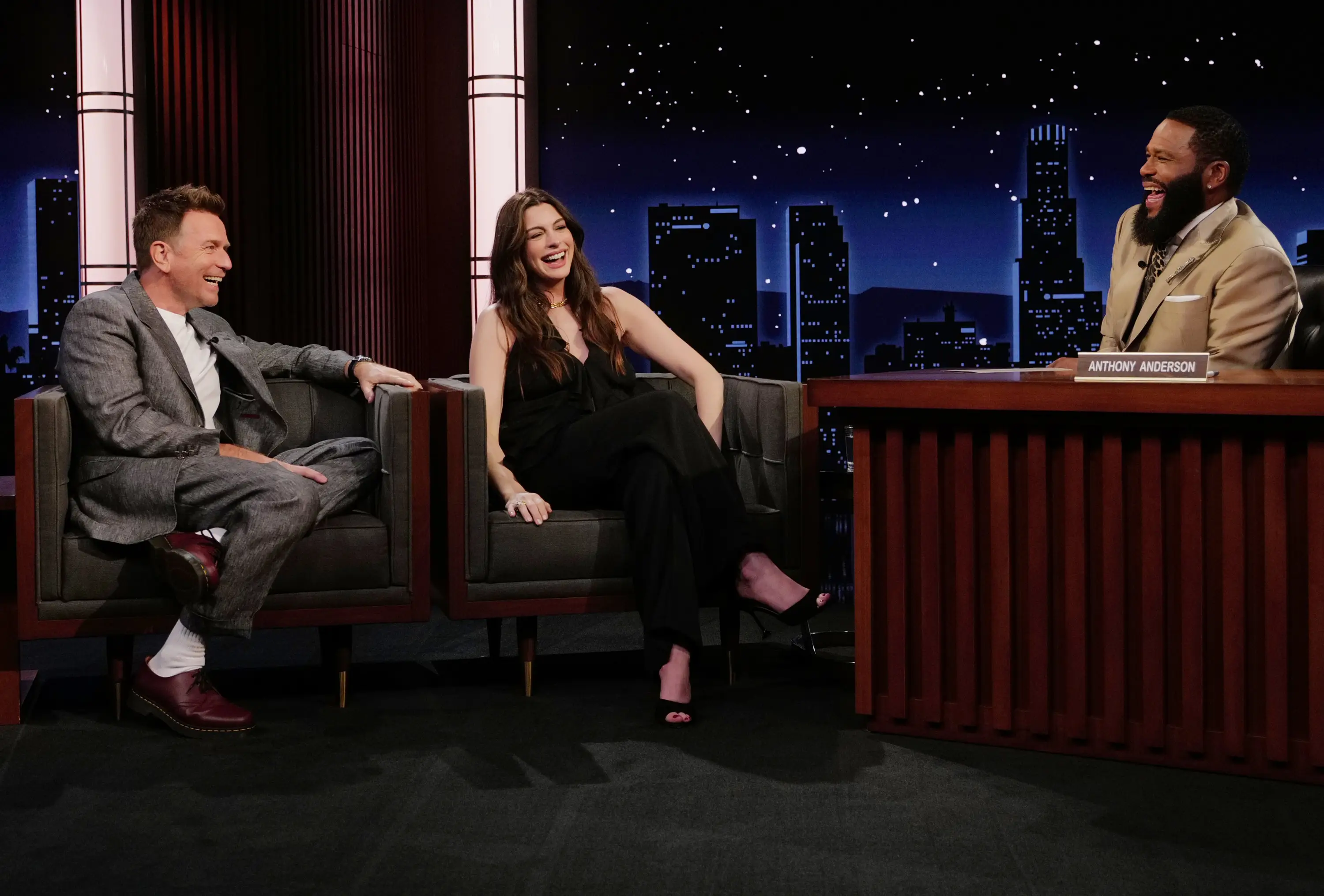 Hathaway revealed during a recent TV appearance that she and her husband already know the gender (Randy Holmes/Disney via Getty Images)