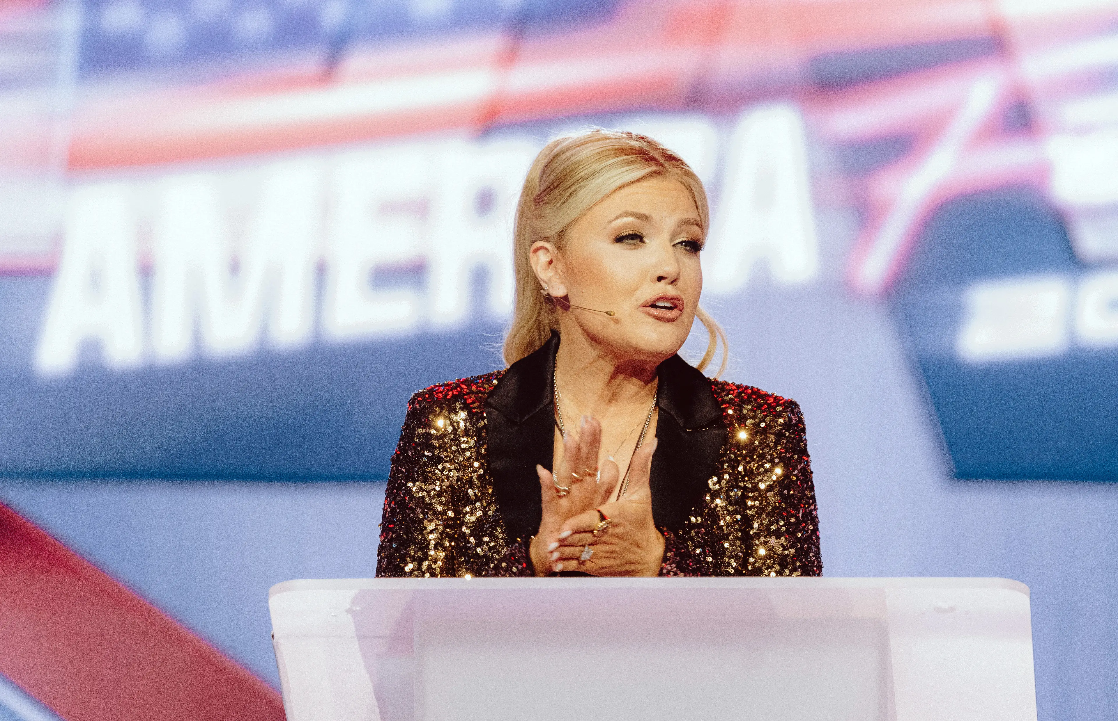 Erika Kirk has endorsed JD Vance for the 2028 presidential election (OLIVIER TOURON / Contributor / via Getty)